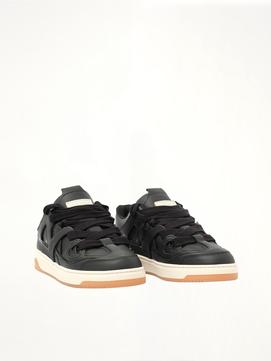 Bully Sneaker in Black/Gum Front View | REPRESENT