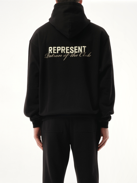 Patron of the Club Hoodie in Black