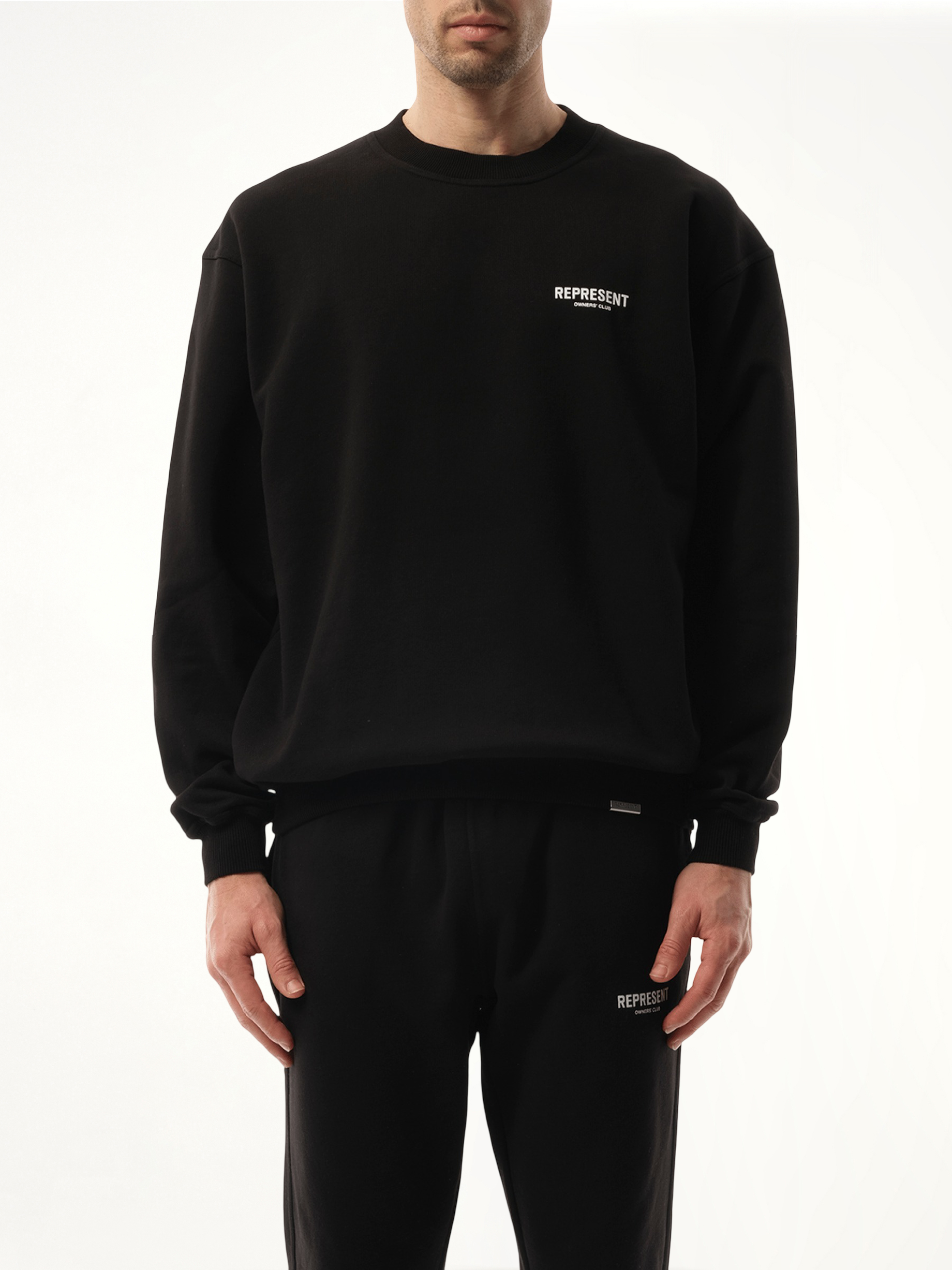 Represent Owners Club Sweatshirt in Black