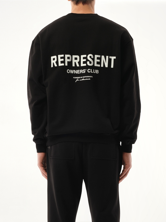 Represent Owners Club Sweatshirt in Black
