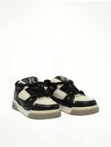 Studio Sneaker in Black/Vintage White Front View | REPRESENT