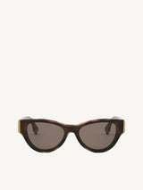Fendi FE40135I 0053E Acetate Sunglasses in Havana Brown/Gold