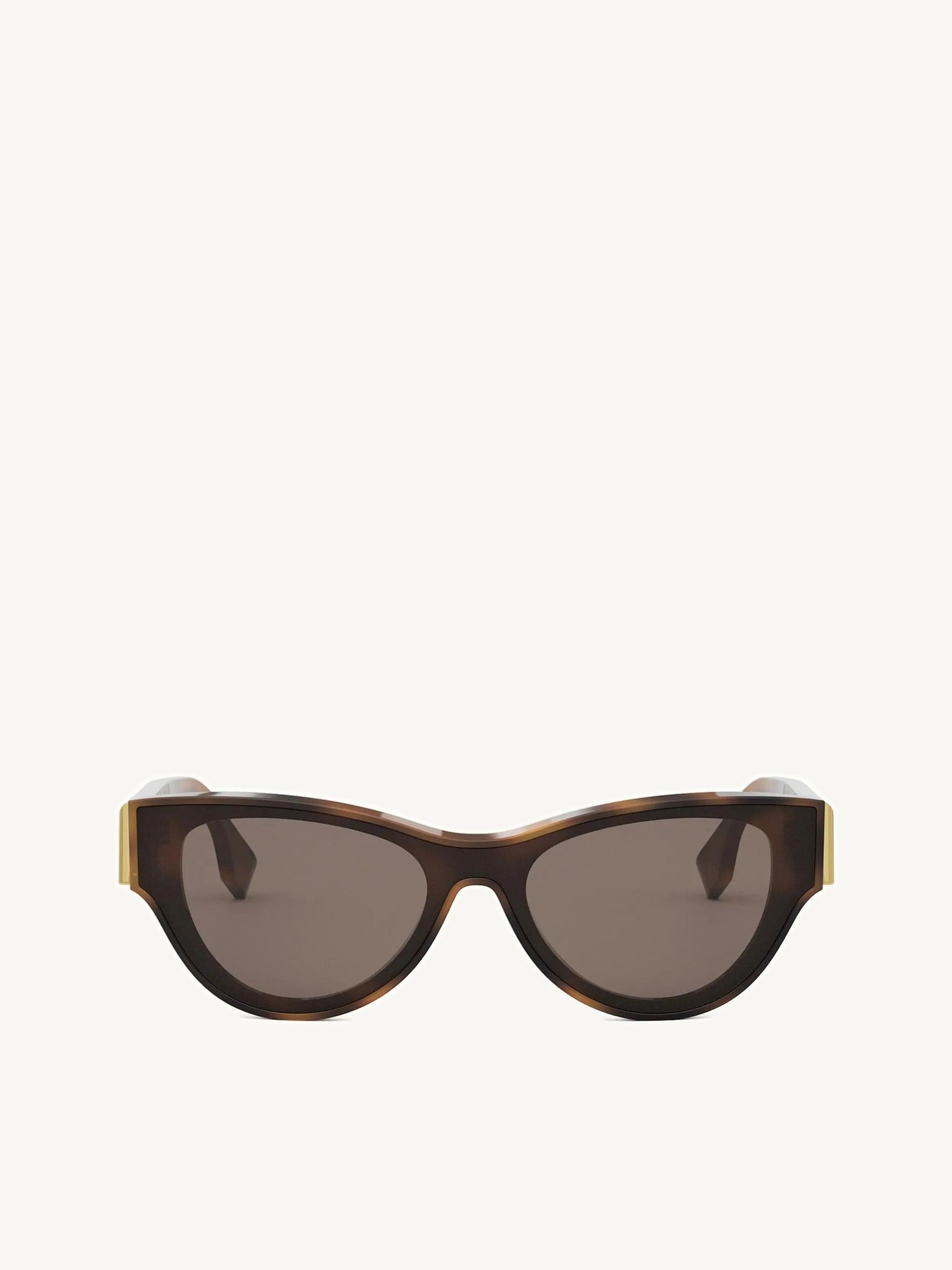 Fendi FE40135I 0053E Acetate Sunglasses in Havana Brown/Gold