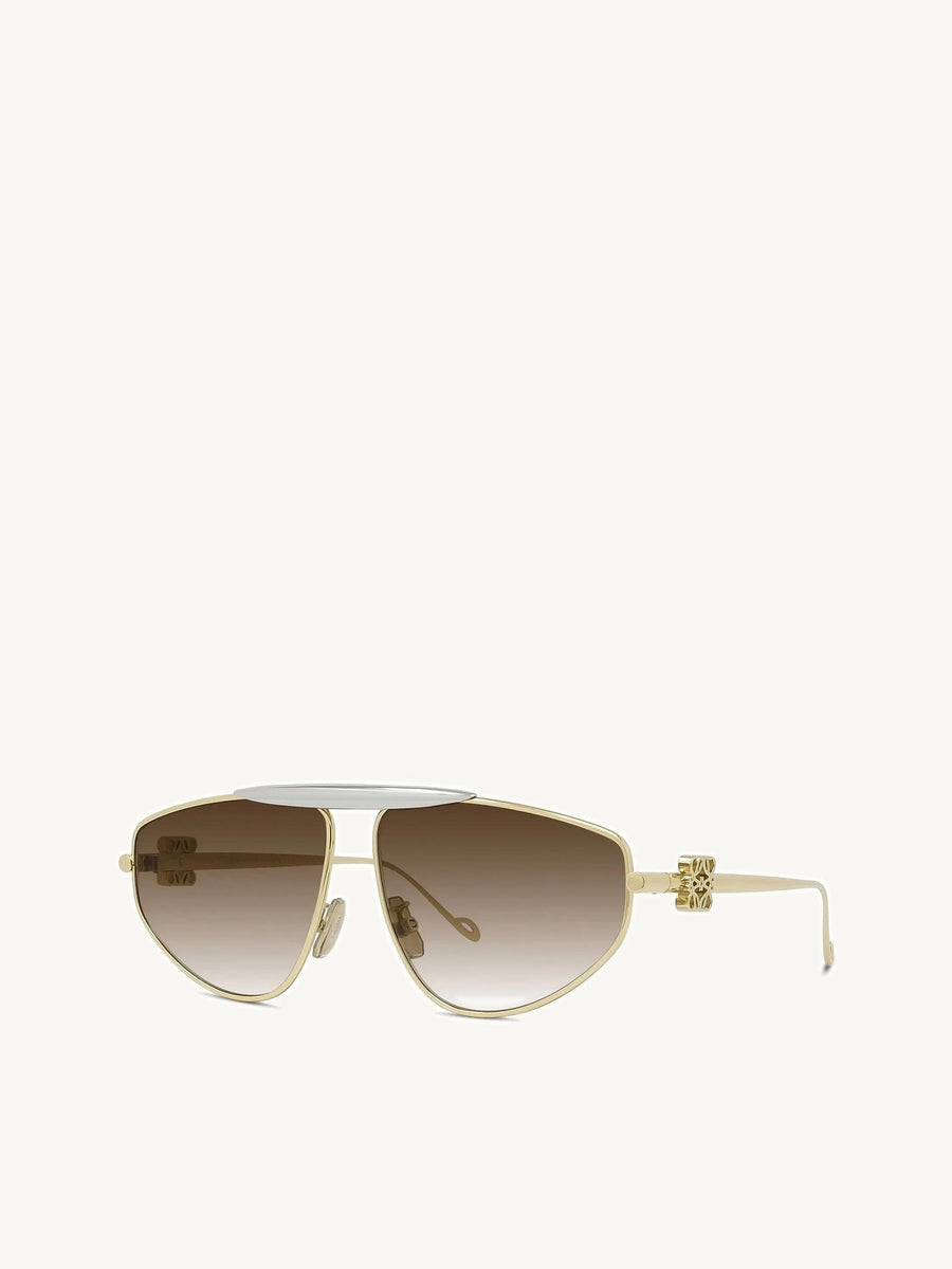 Loewe LW40116U 6130F Metal Sunglasses in Gold