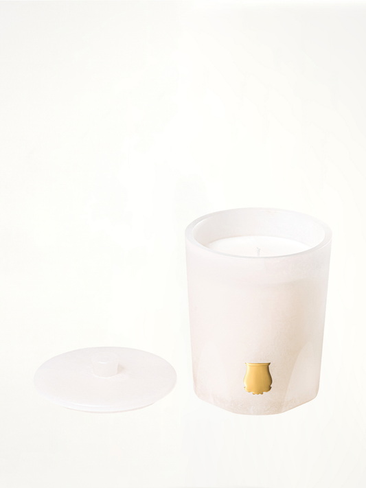 Vesta Alabaster Candle with Lid