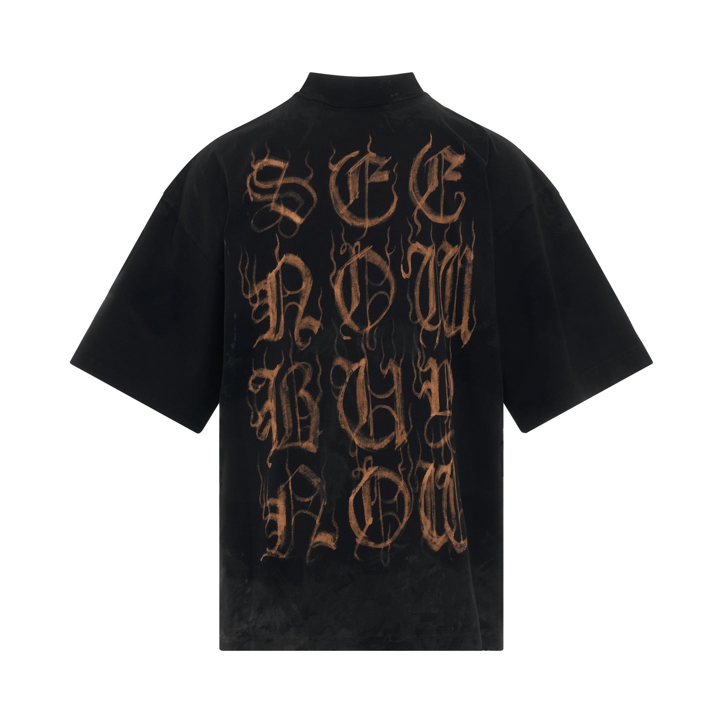 Heavy Metal Oversized T-Shirt in Washed Black