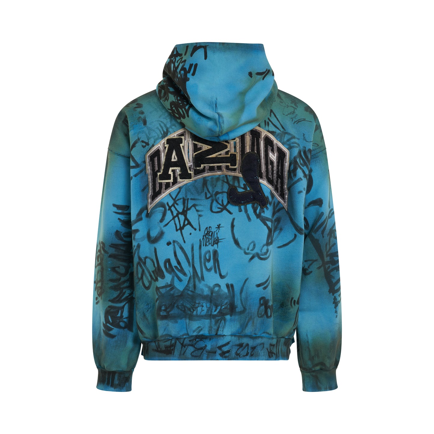 Skater Medium Zip-Up Hoodie in Heather Azure