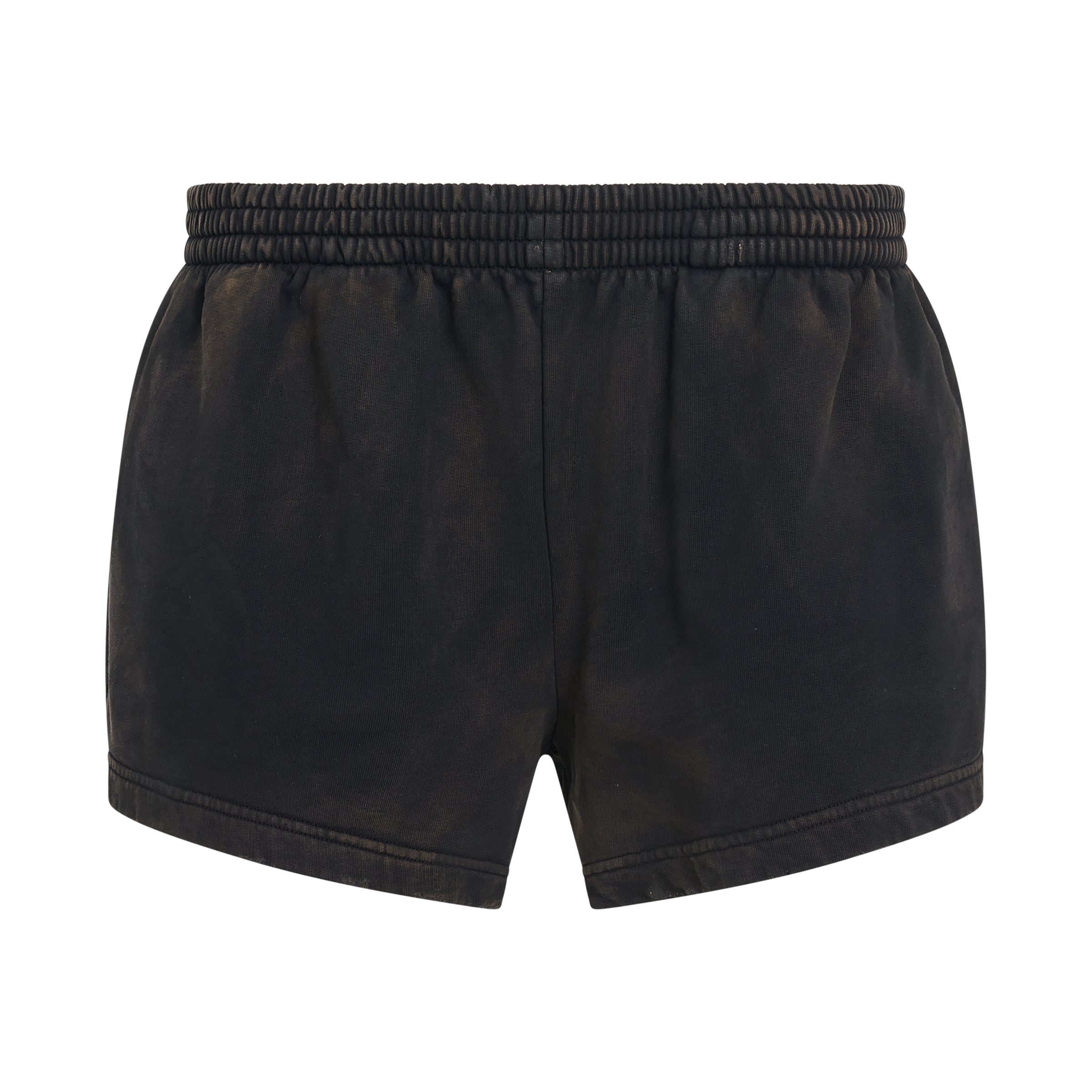 Running Shorts in Washed Black