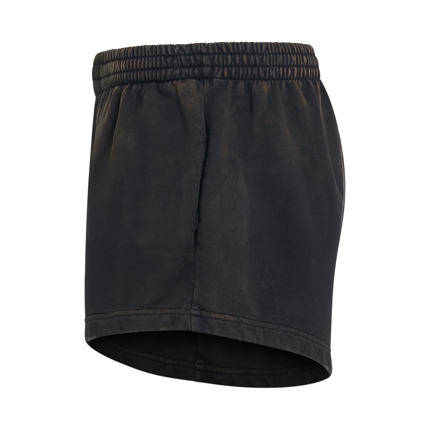 Running Shorts in Washed Black