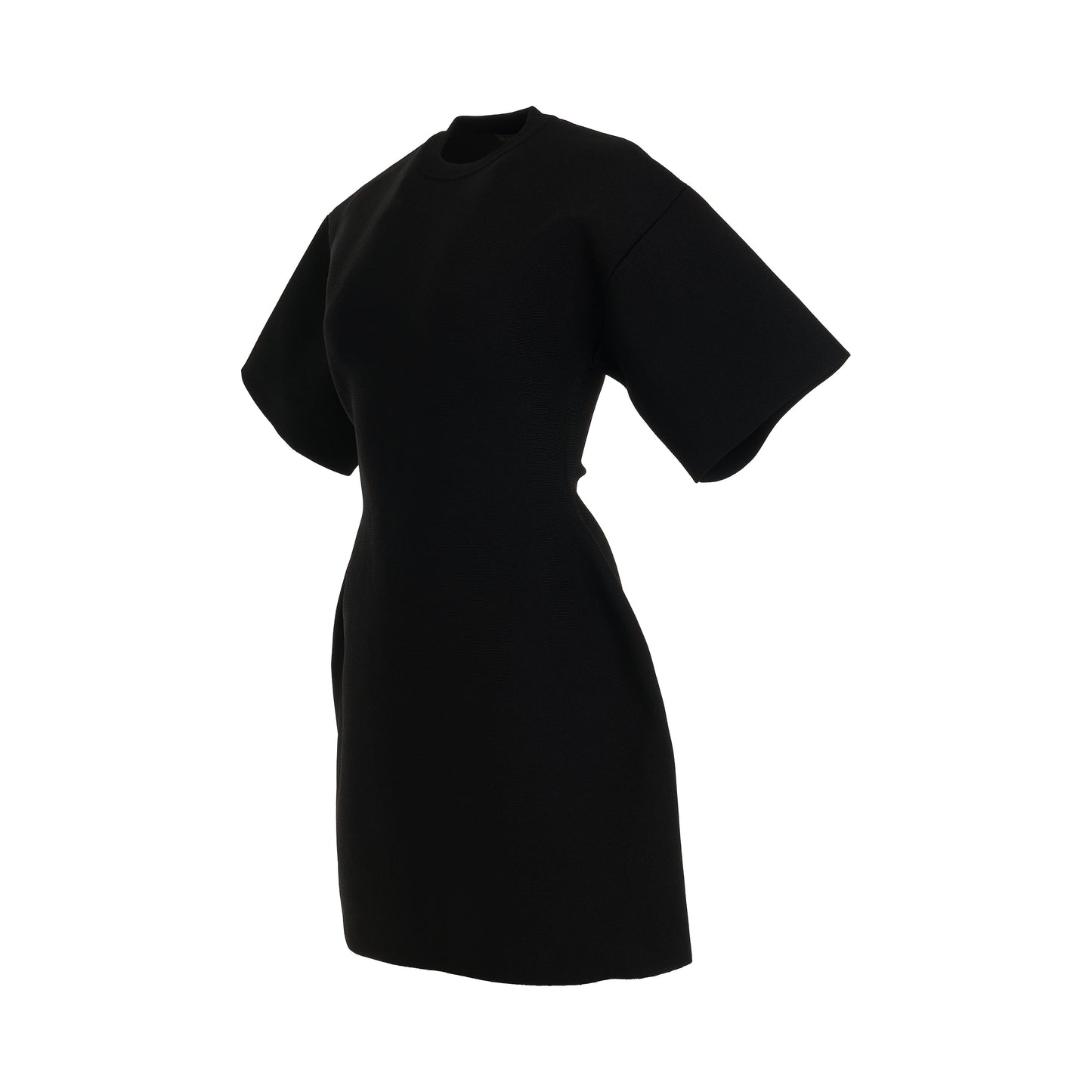 Hourglass Short Sleeve Dress in Black