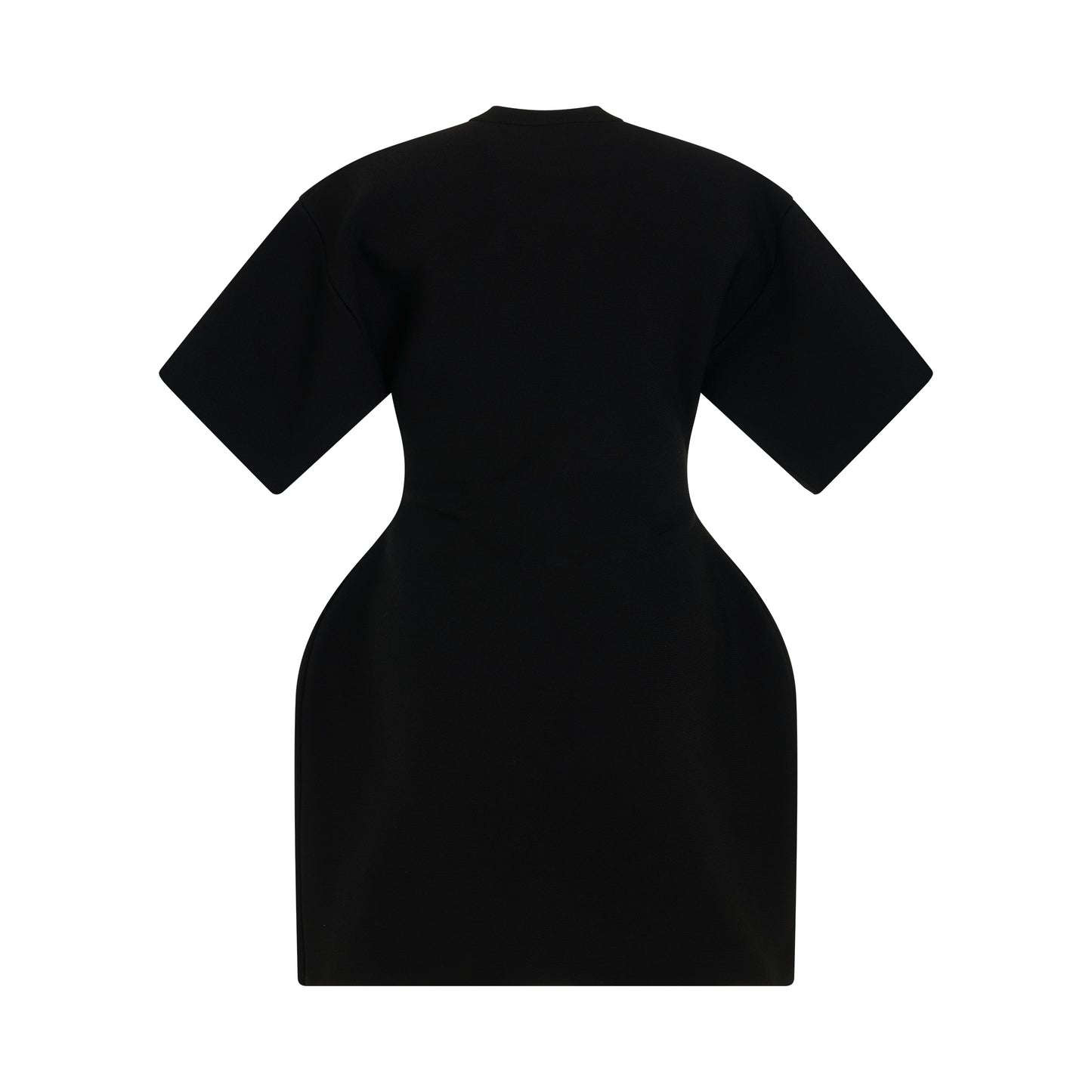 Hourglass Short Sleeve Dress in Black