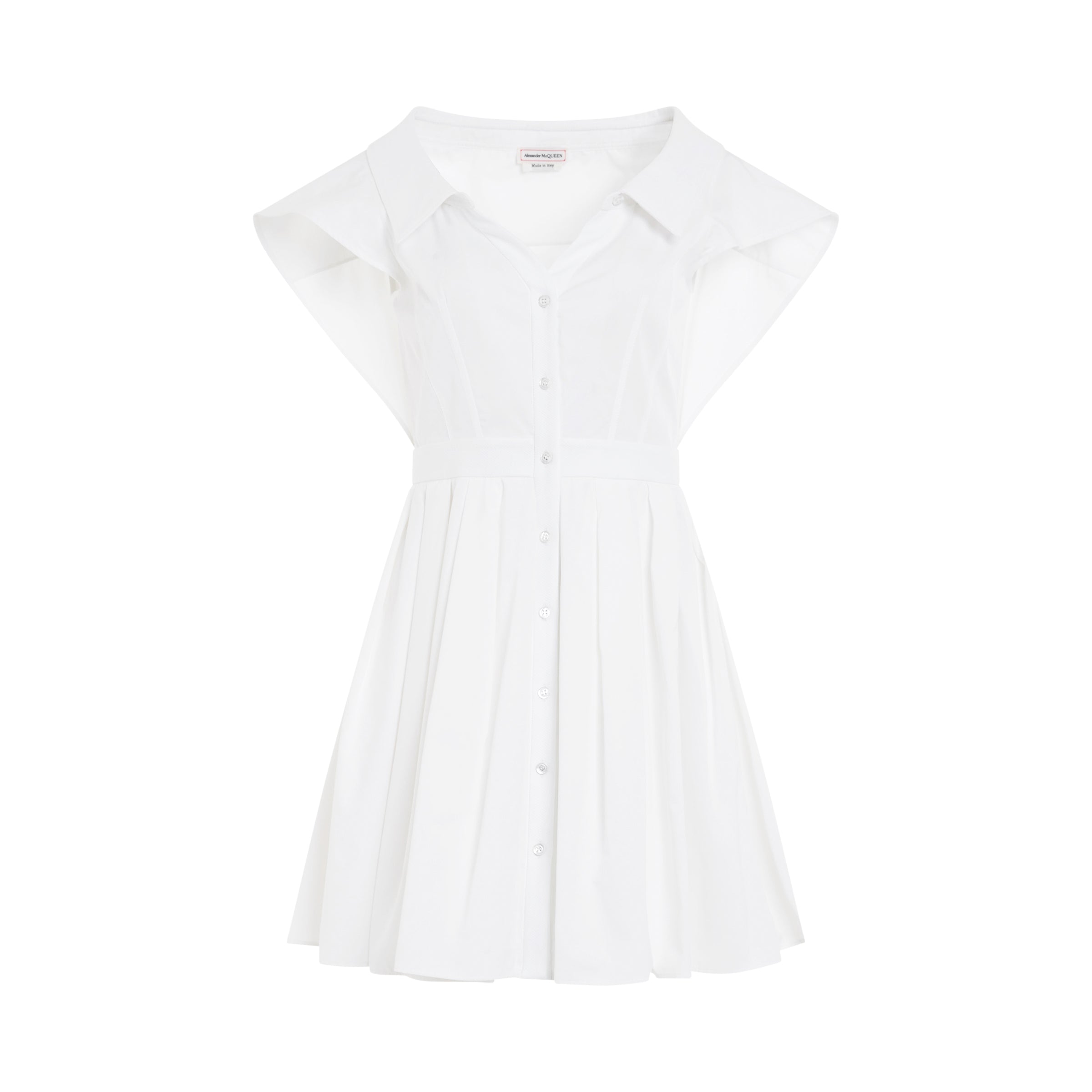 Compact Popeline Dress in Optical White