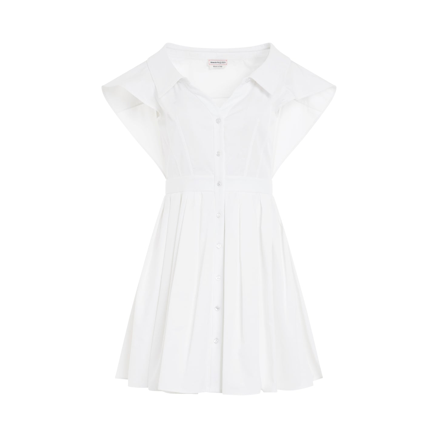 Compact Popeline Dress in Optical White