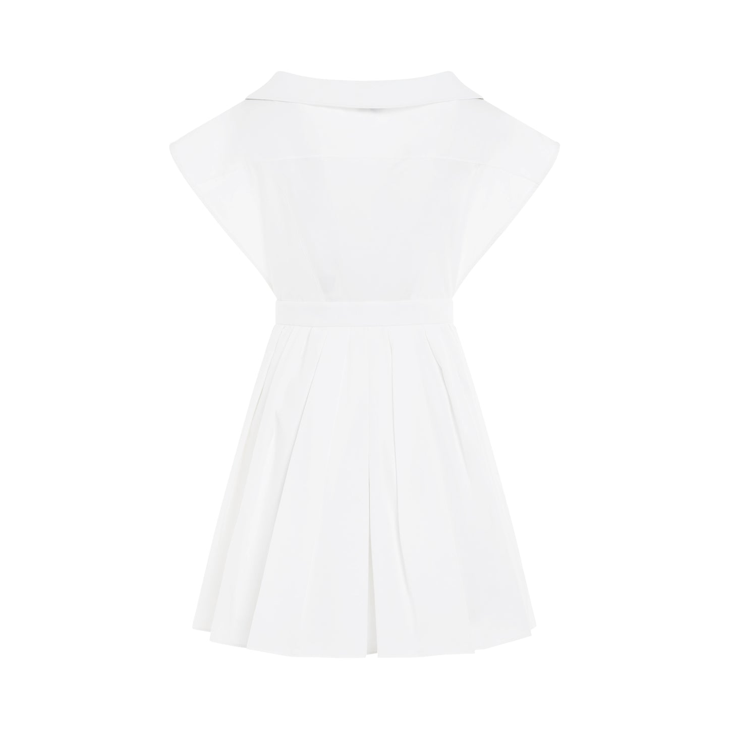 Compact Popeline Dress in Optical White