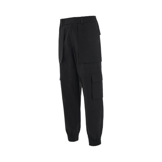 Cargo Cotton Pants in Black