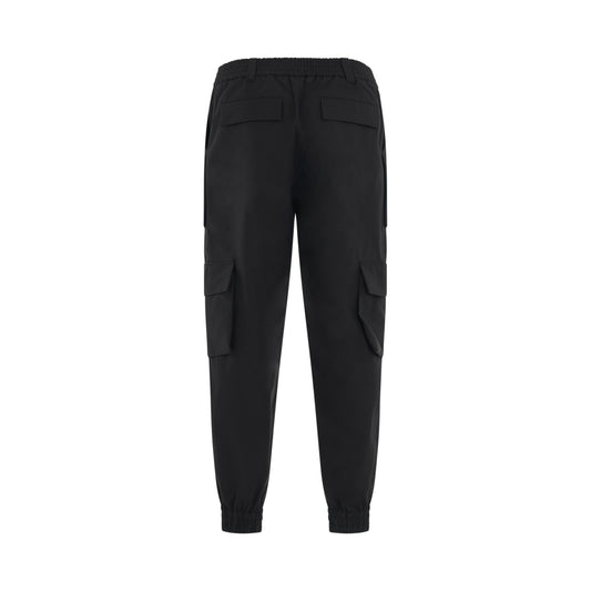 Cargo Cotton Pants in Black