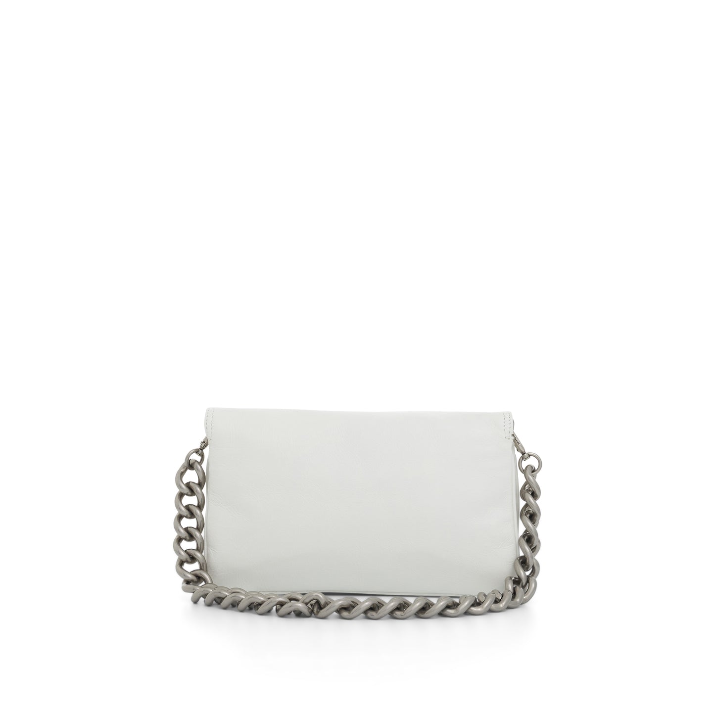 Small BB Soft Flap Bag in Optic White