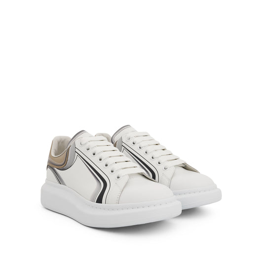 Larry Oversized Football Sneaker in White/Vanilla