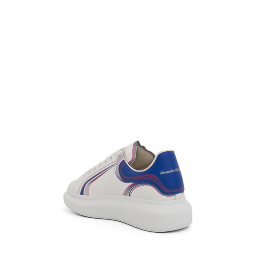 Larry Oversized Football Sneaker in White/Blue