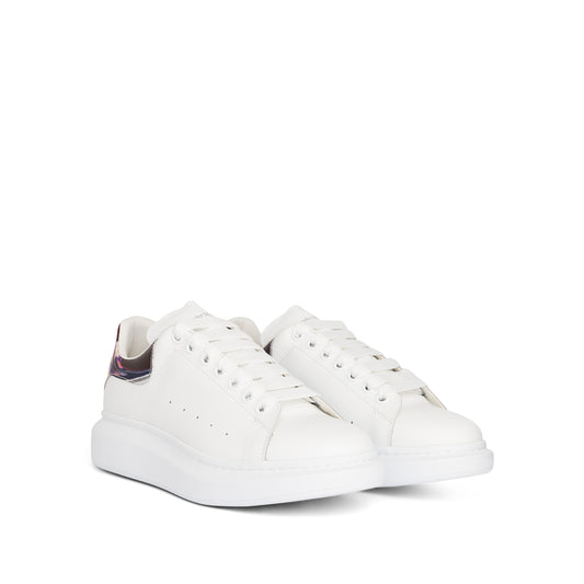 Larry Oversized Iris Print Sneaker in White