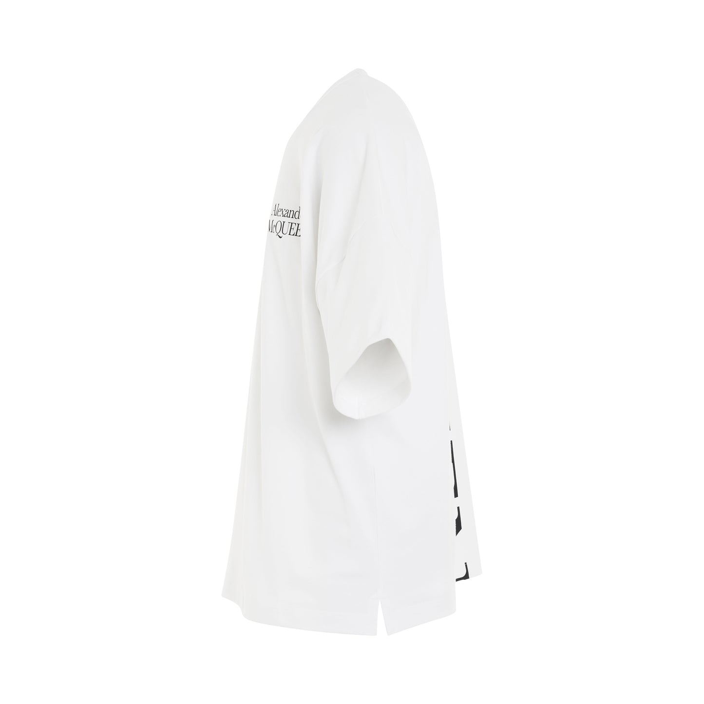 Exploded Logo Oversized T-Shirt in White