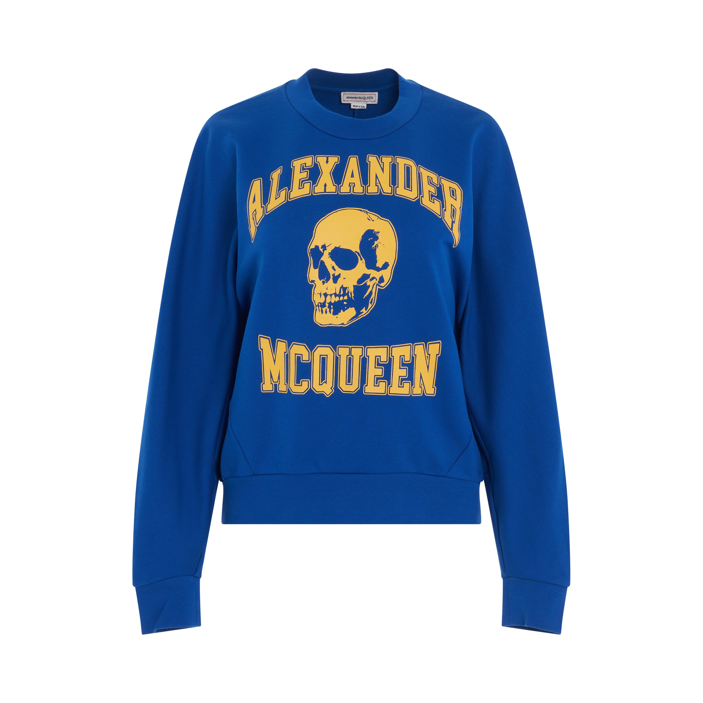 Varsity Skull Logo Sweatshirt in Ultramarine