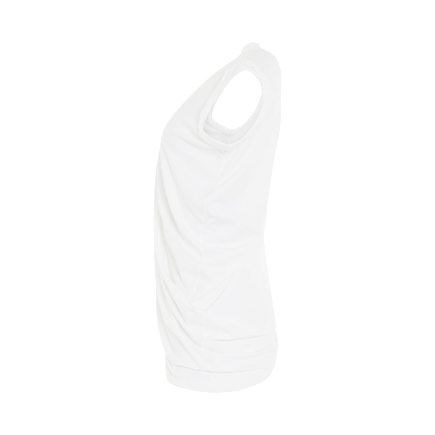 Drapey Interlock T-Shirt in White