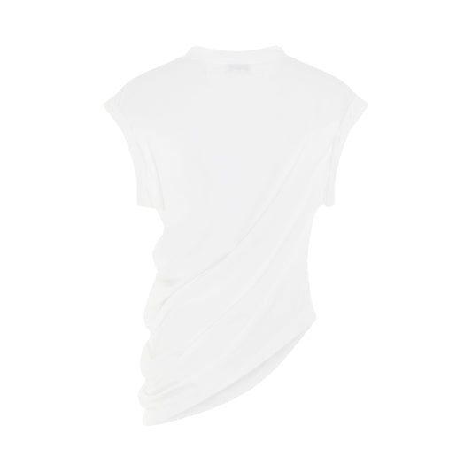 Drapey Interlock T-Shirt in White