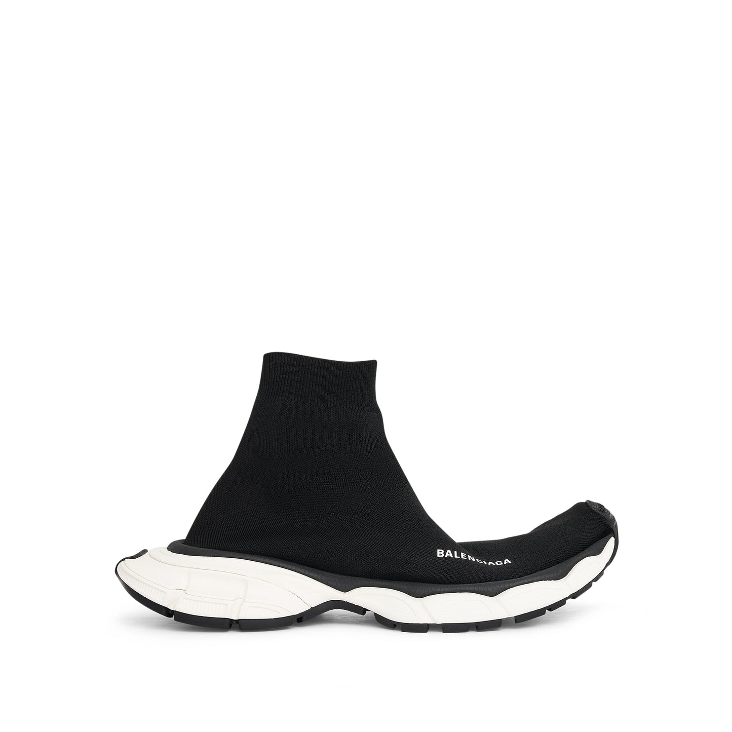 3XL Sock Sneaker in Black/White