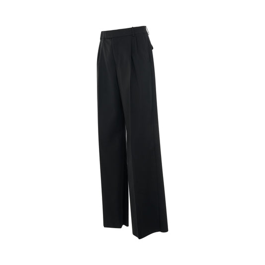 Oversized Tailored Baggy Pants in Black