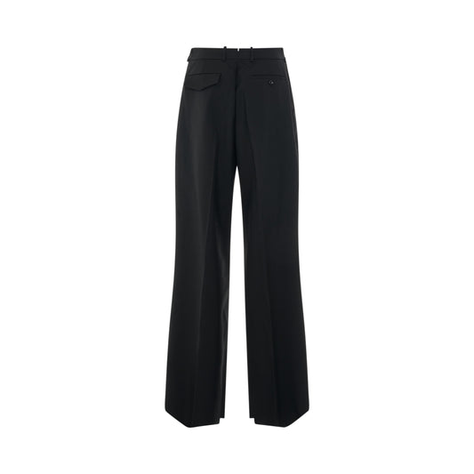 Oversized Tailored Baggy Pants in Black