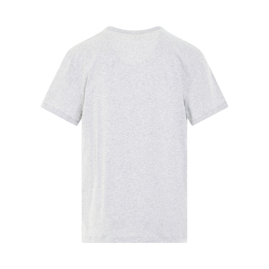 Rainbow Logo Print T-Shirt in Grey