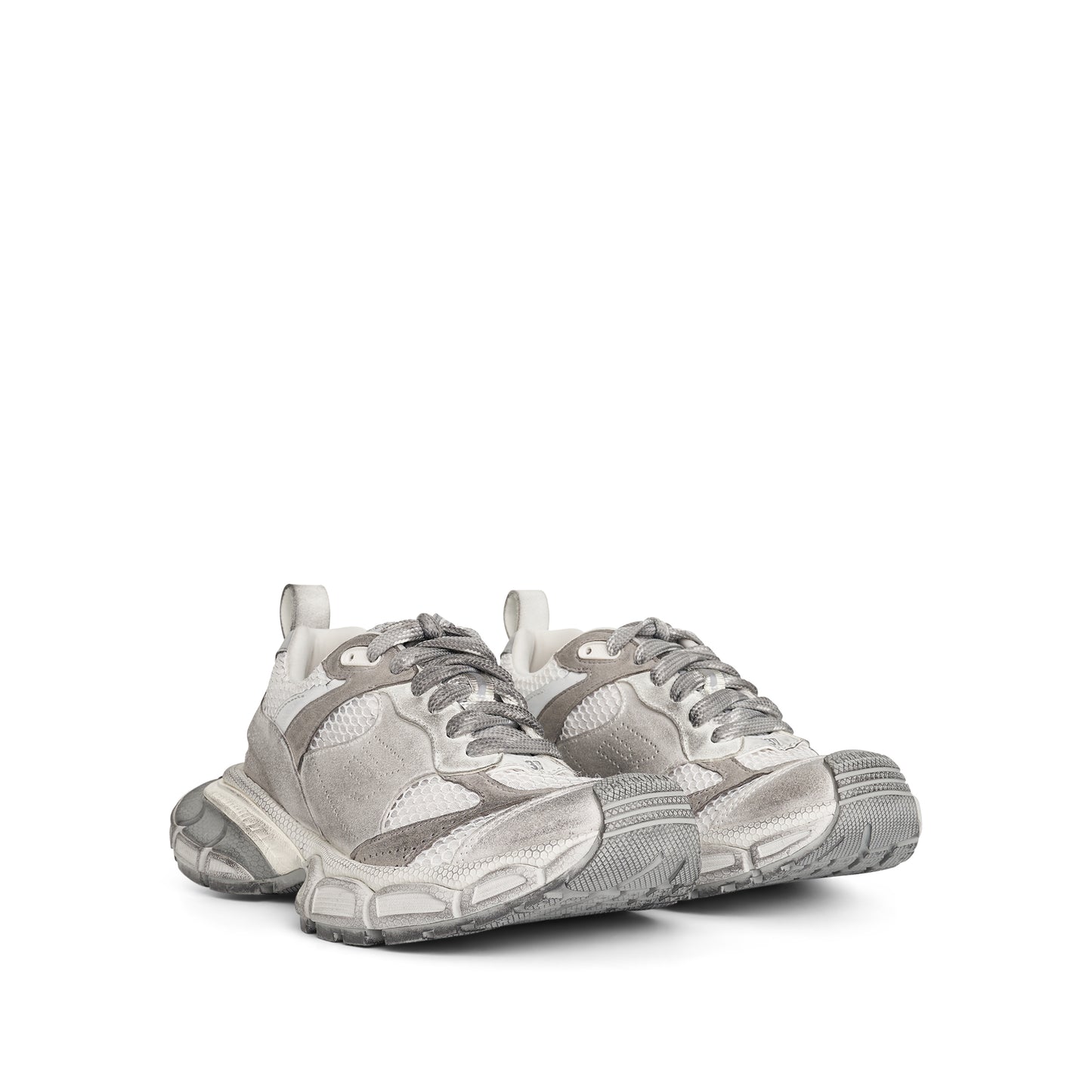 Women 3XL Suede Sneaker in Light Grey