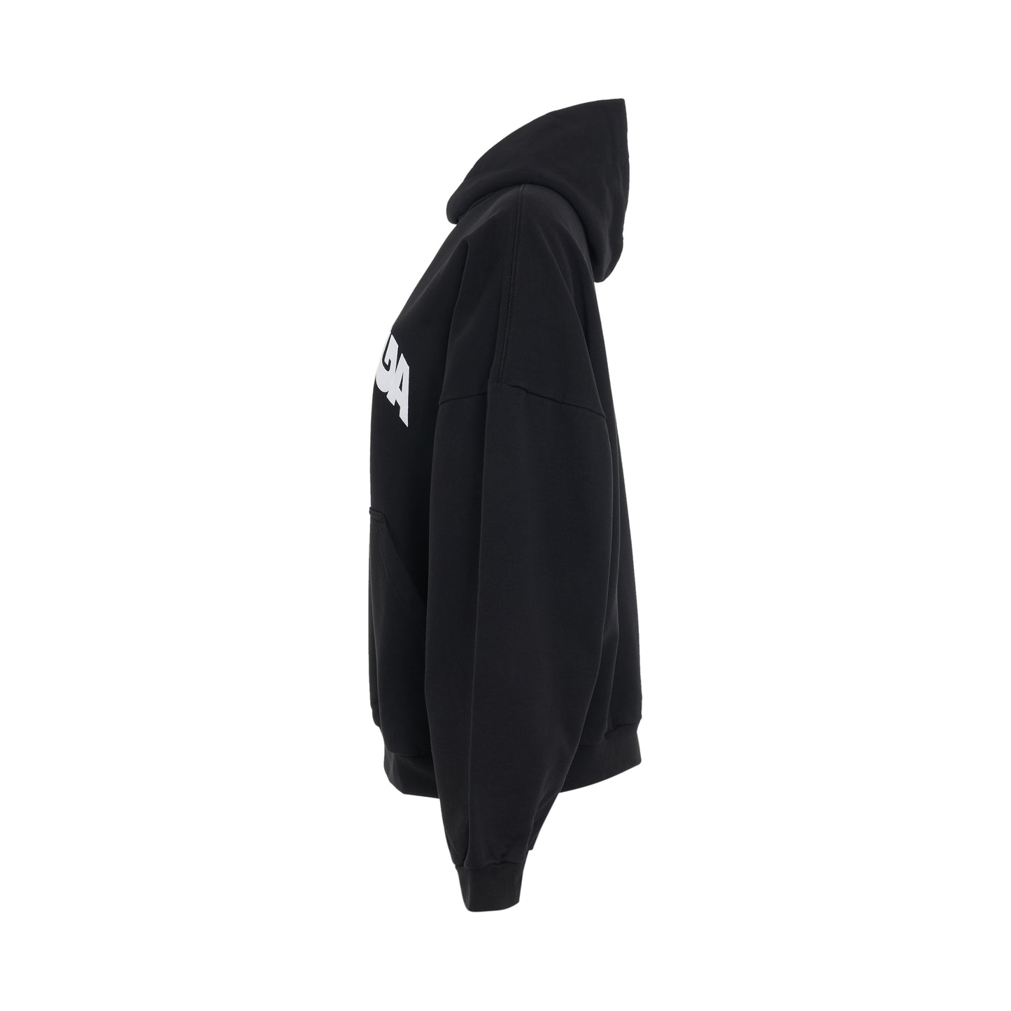 Back Flip Logo Hoodie in Black/White