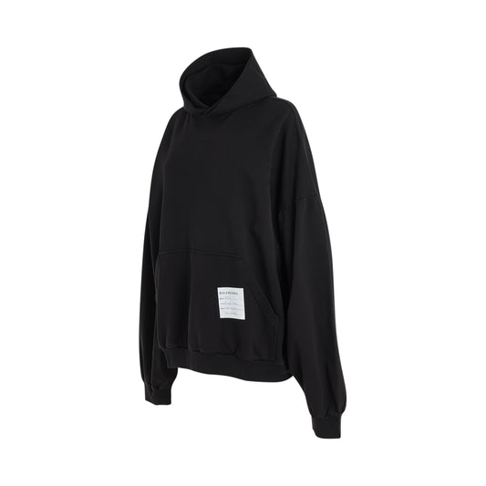 Sample Sticker Round Hoodie in Charcoal