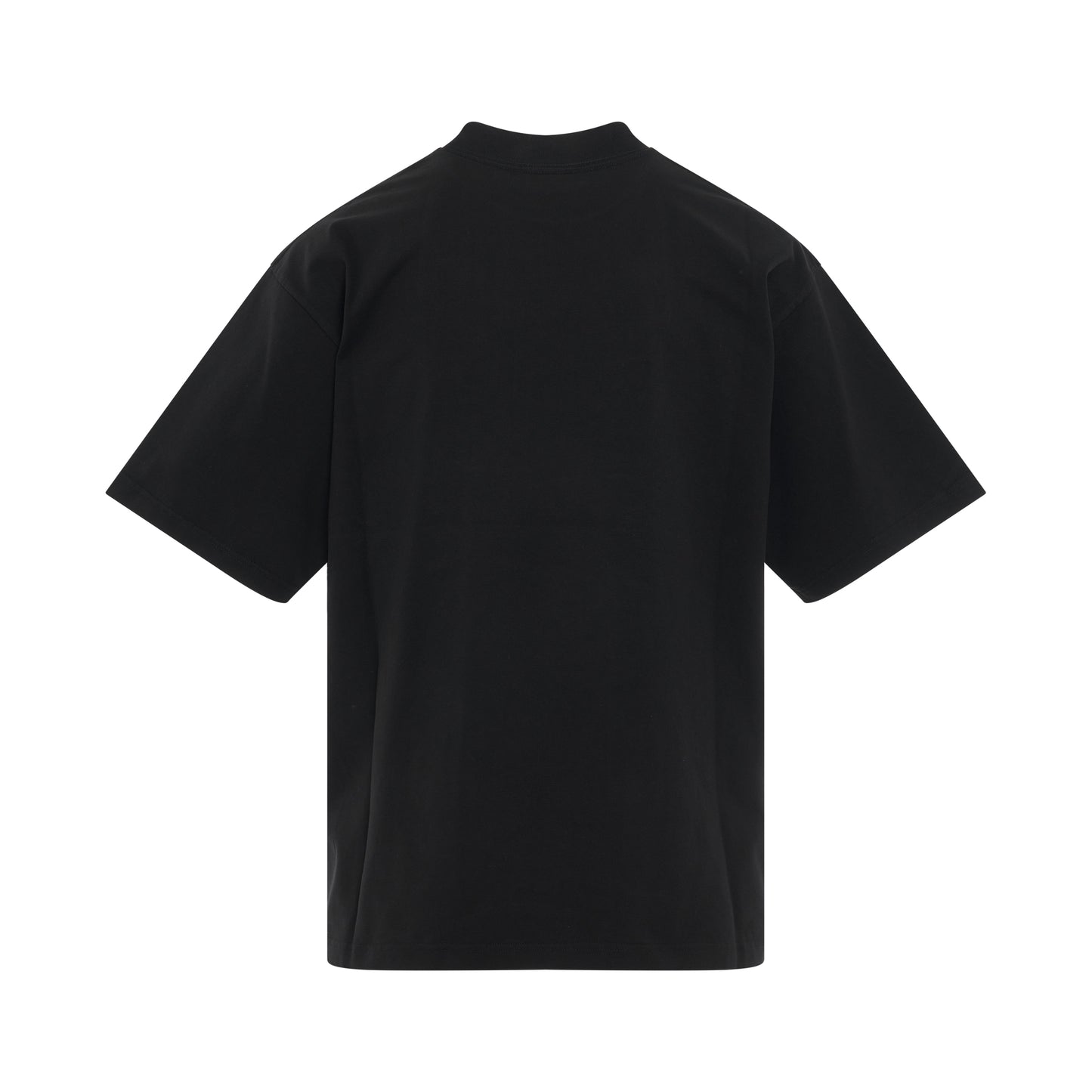 Logo Mirror Print Medium Fit T-Shirt in Black