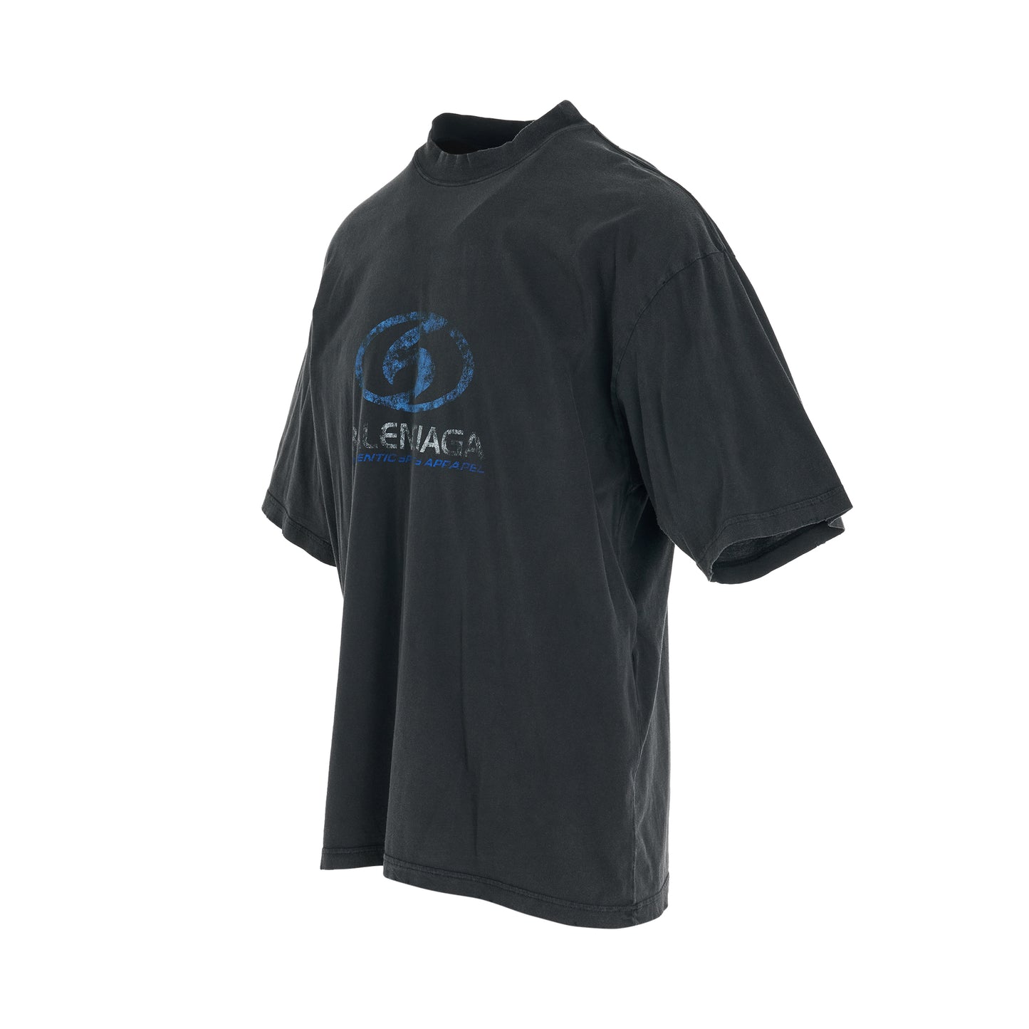 Surfer Logo T-Shirt in Faded Black/Blue