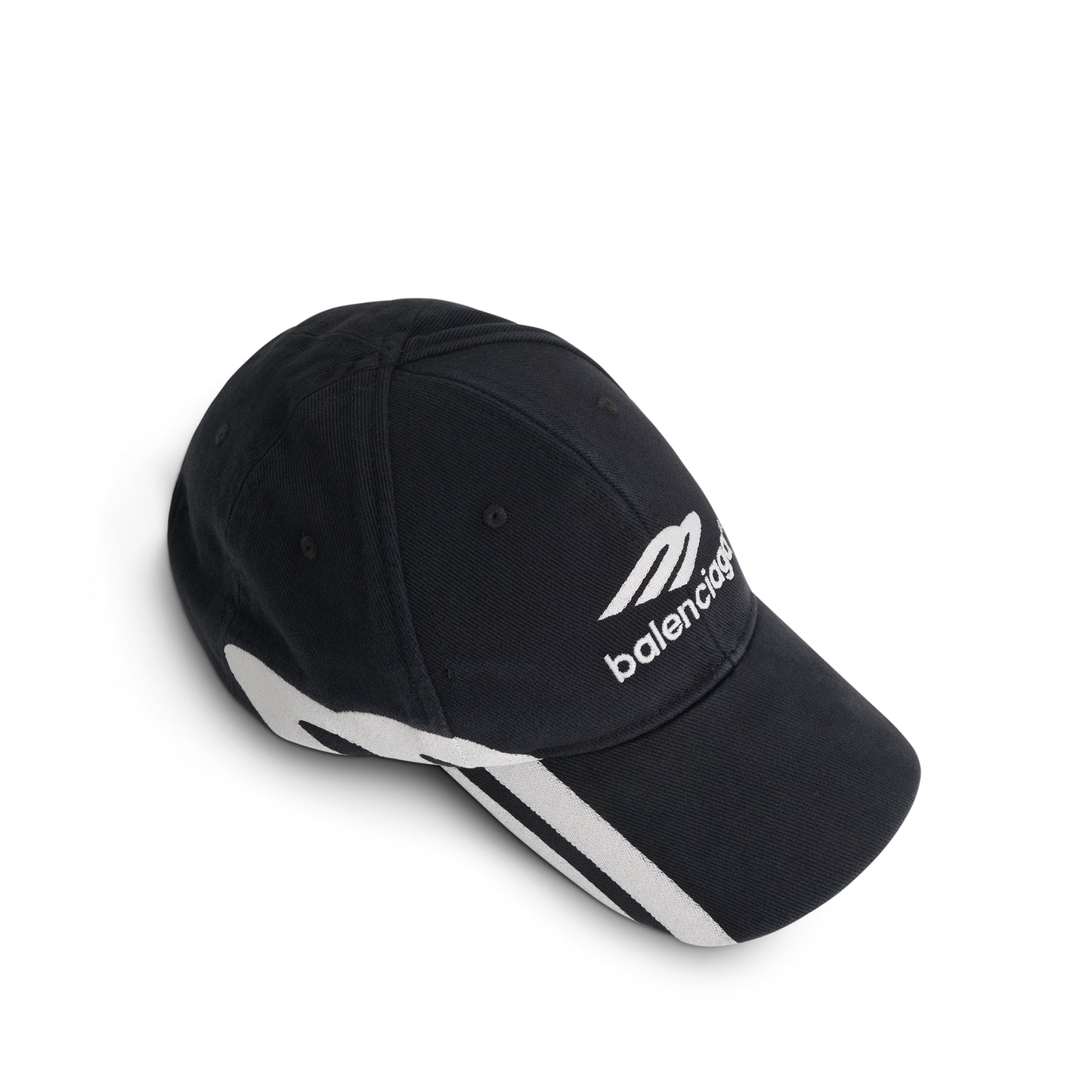 3B Balenciaga Cap in Faded Black/White