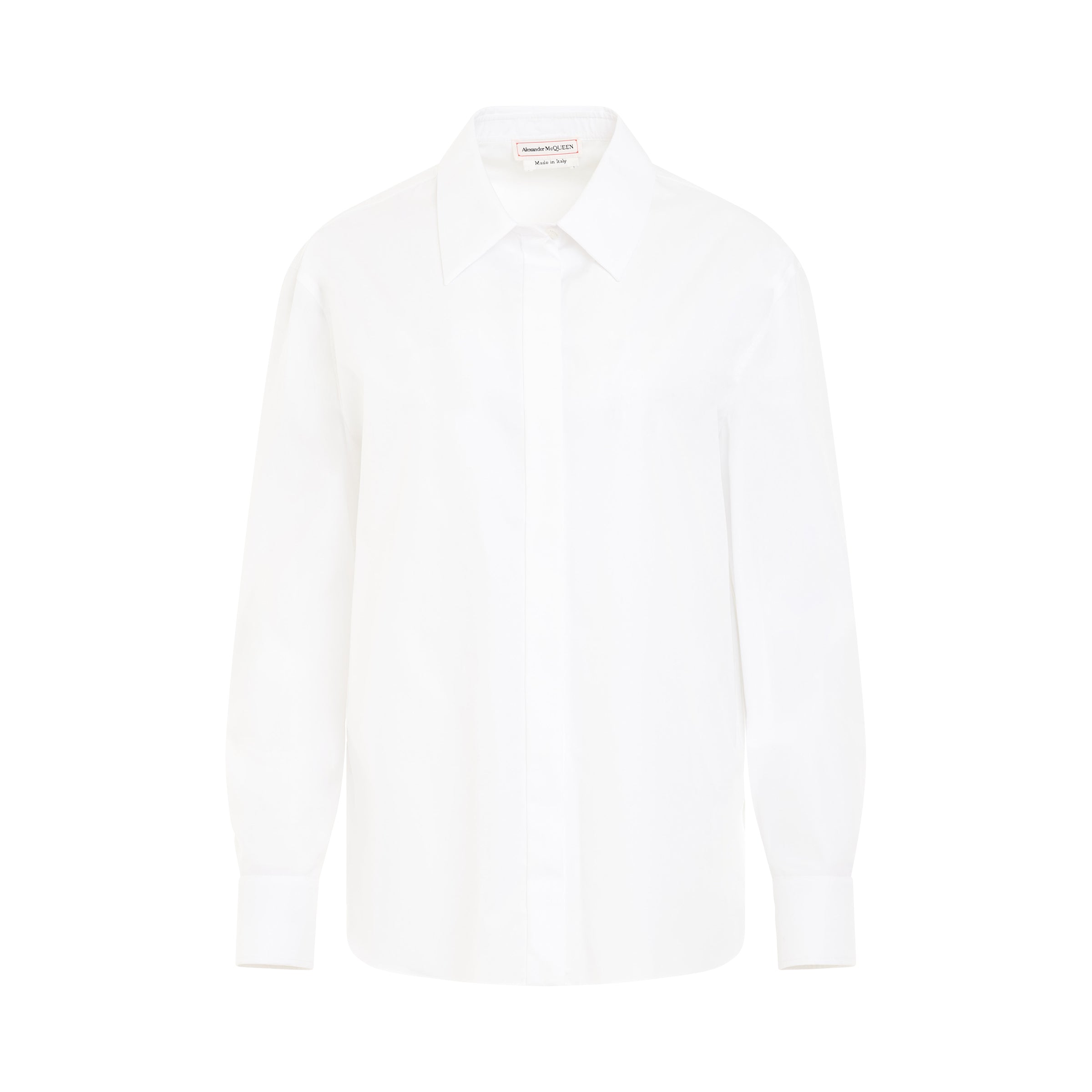 Classic Organic Popeline Shirt in White