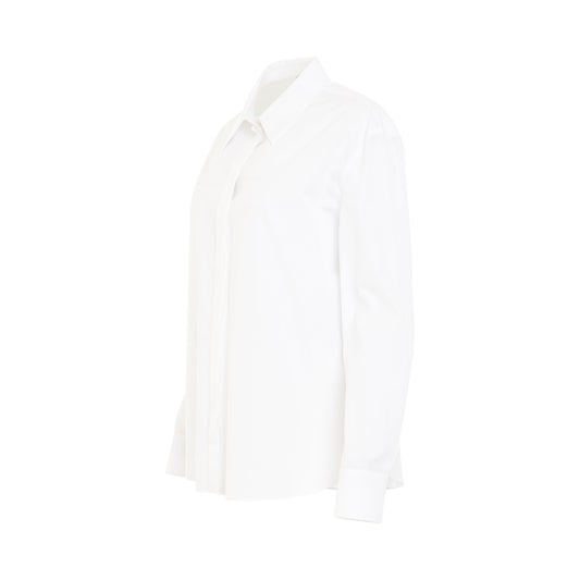 Classic Organic Popeline Shirt in White