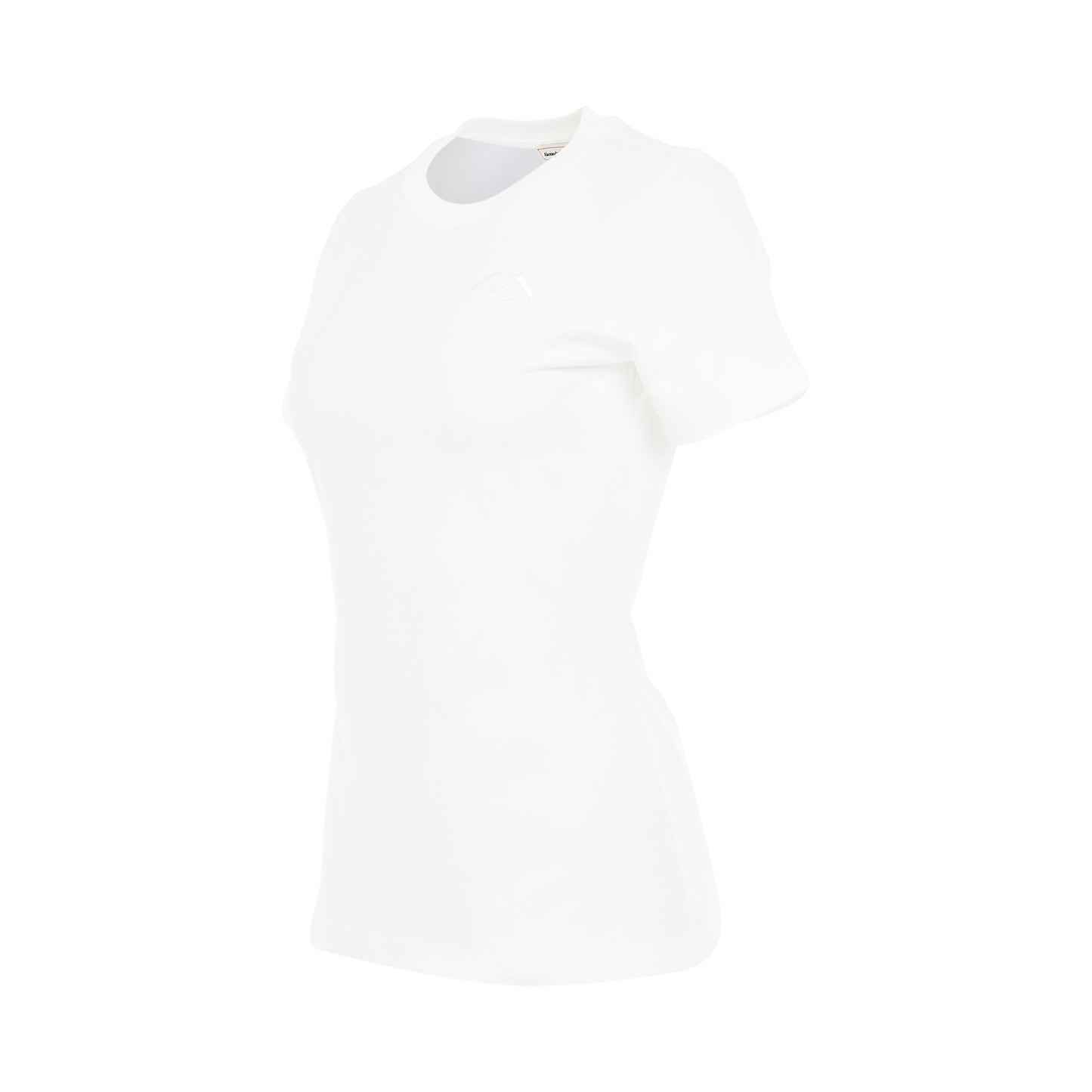 Organic Stretch Jersey Fitted T-Shirt in White