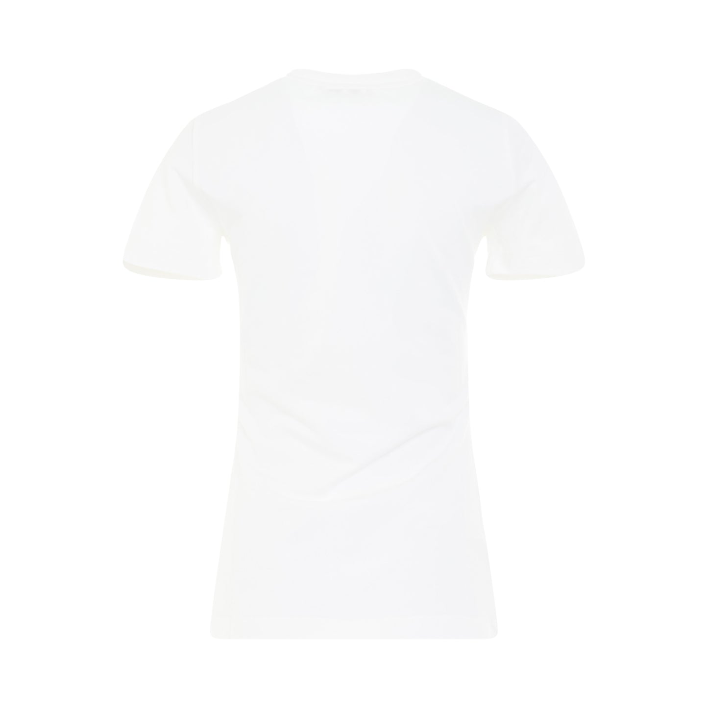 Organic Stretch Jersey Fitted T-Shirt in White