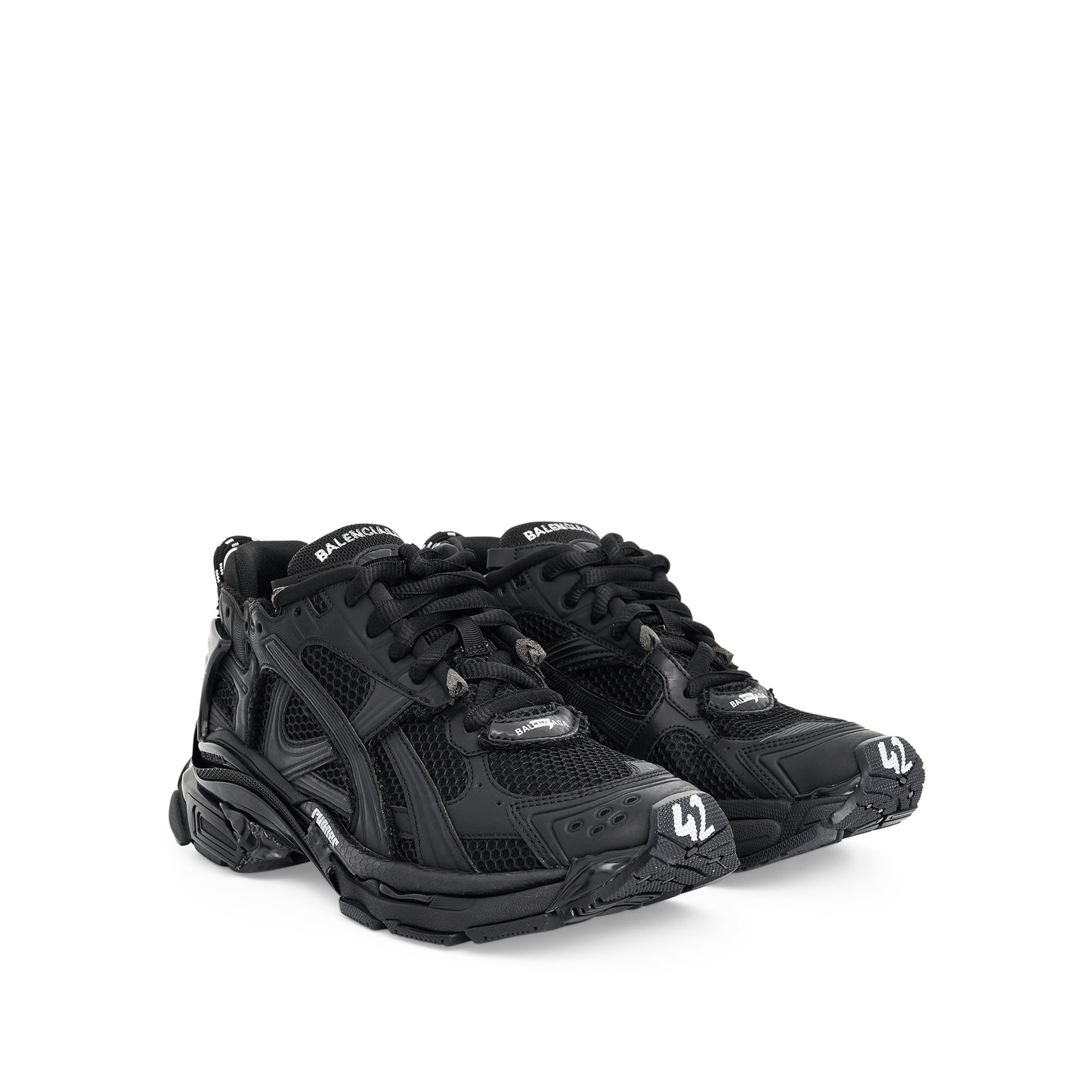 Runner Sneaker in Black Matt