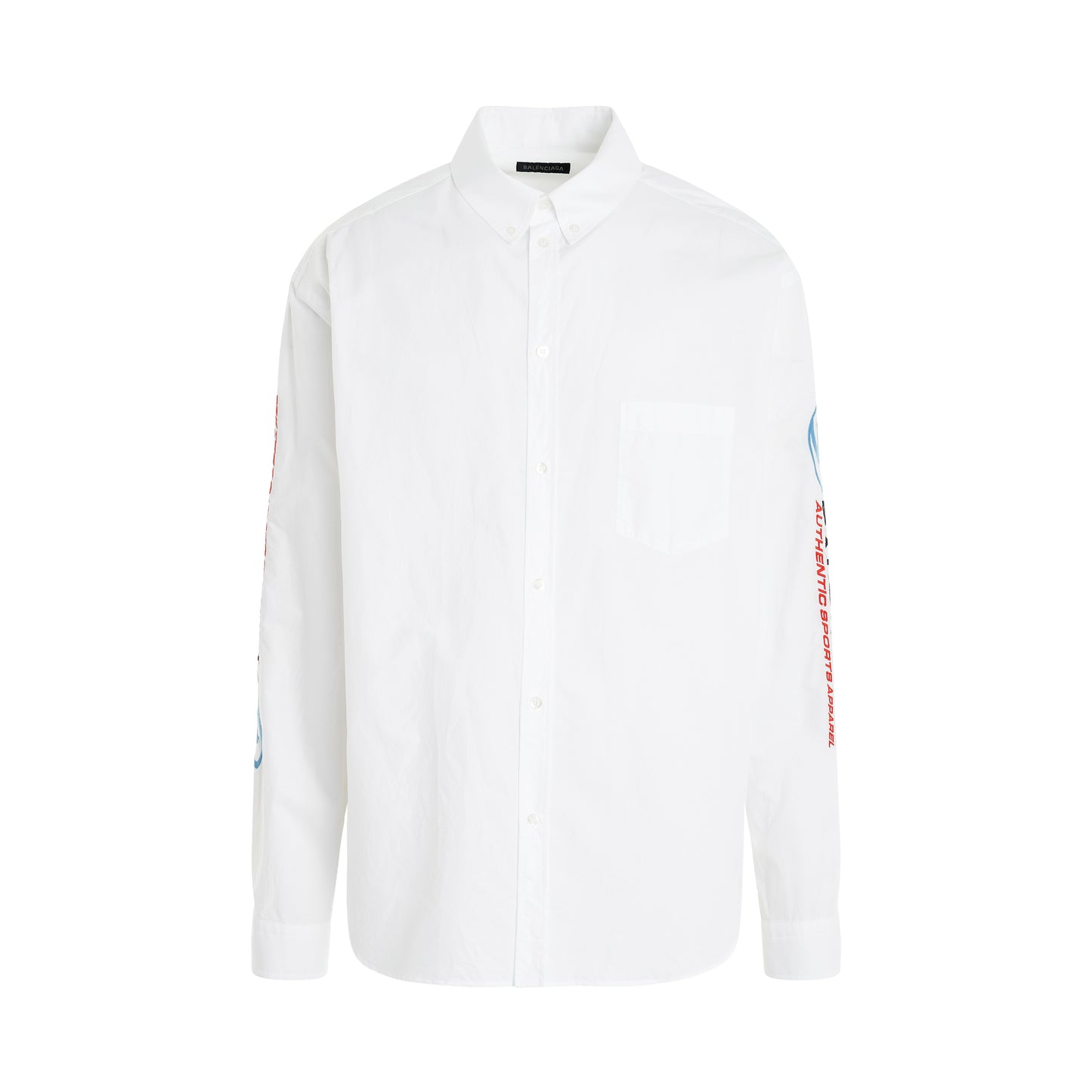 Long-Sleeve Large Fit Shirt in White
