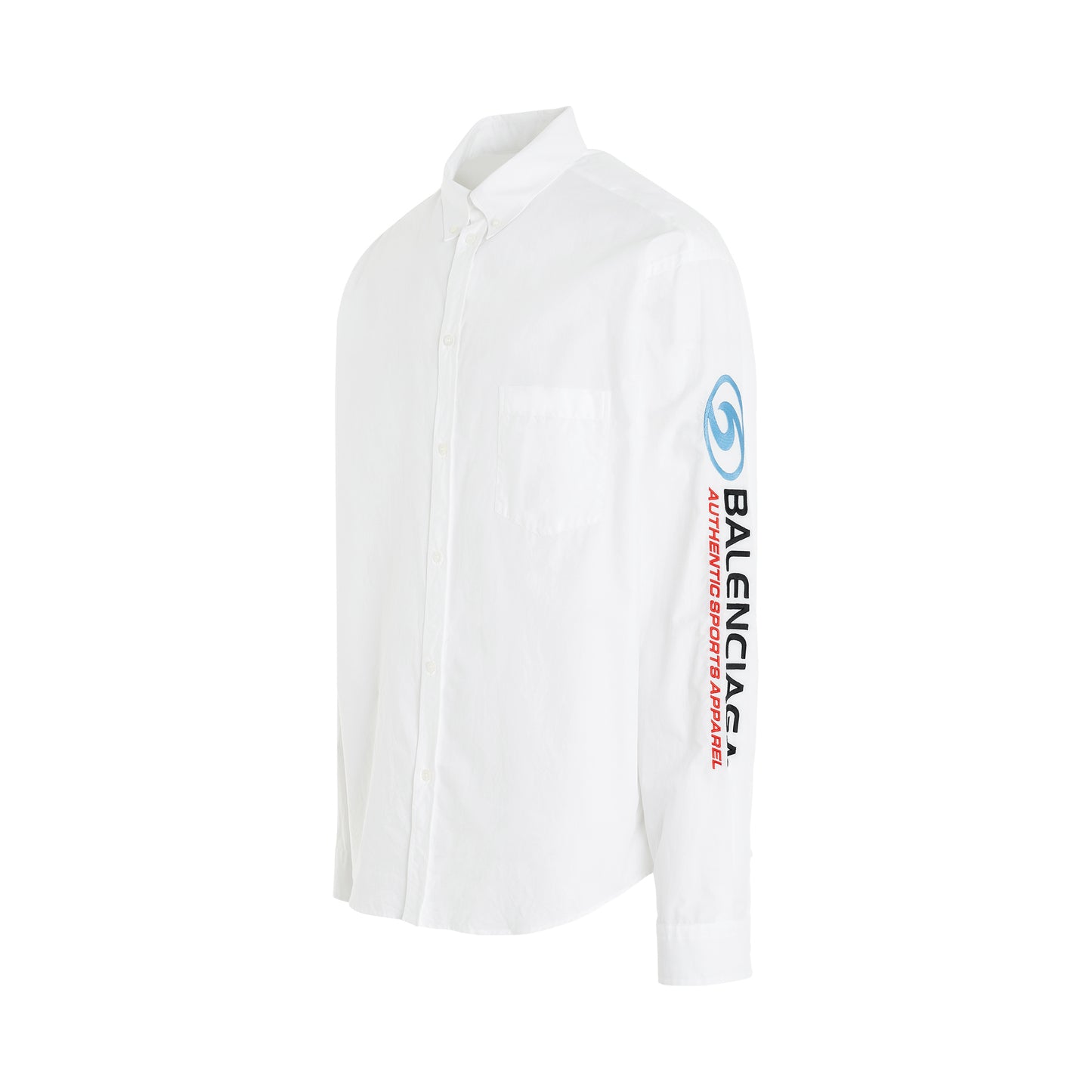 Long-Sleeve Large Fit Shirt in White