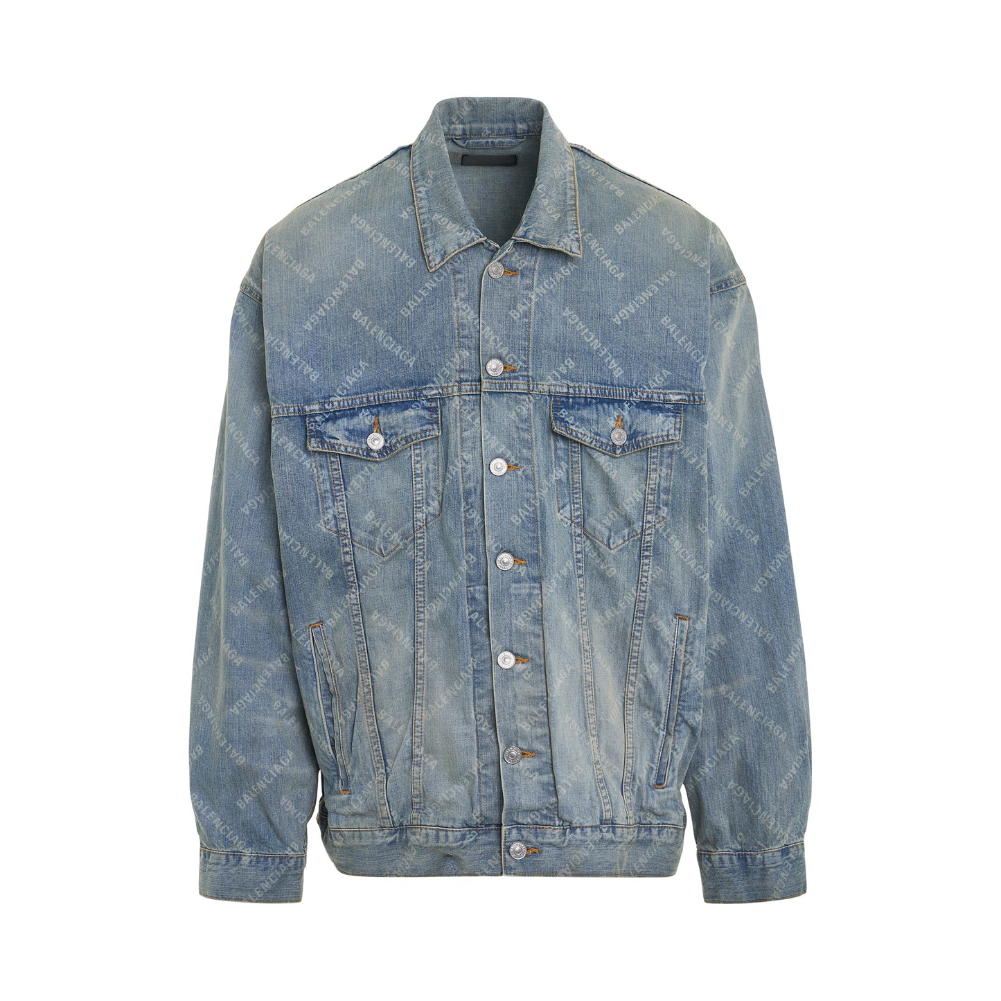 Japanese Ring Oversized Denim Jacket in Blue