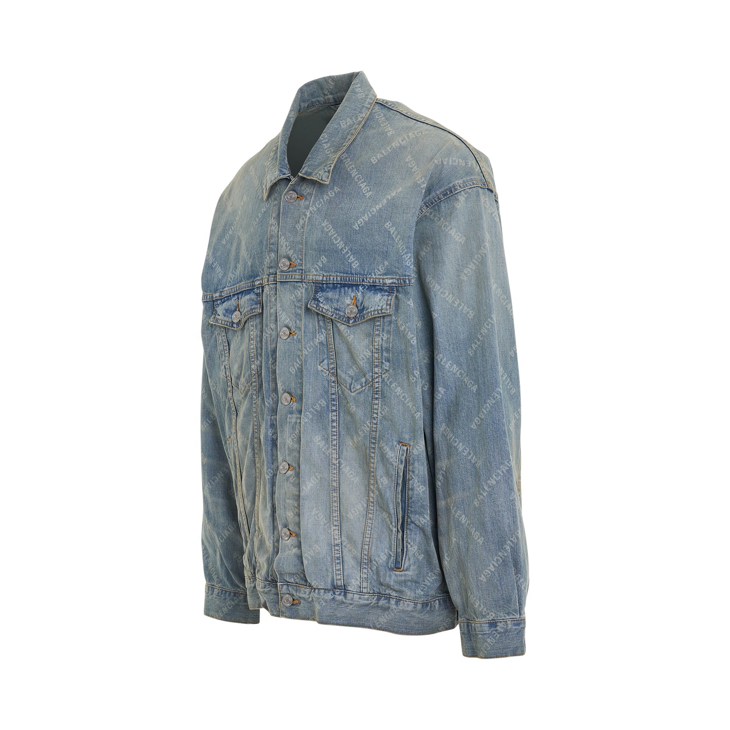 Japanese Ring Oversized Denim Jacket in Blue