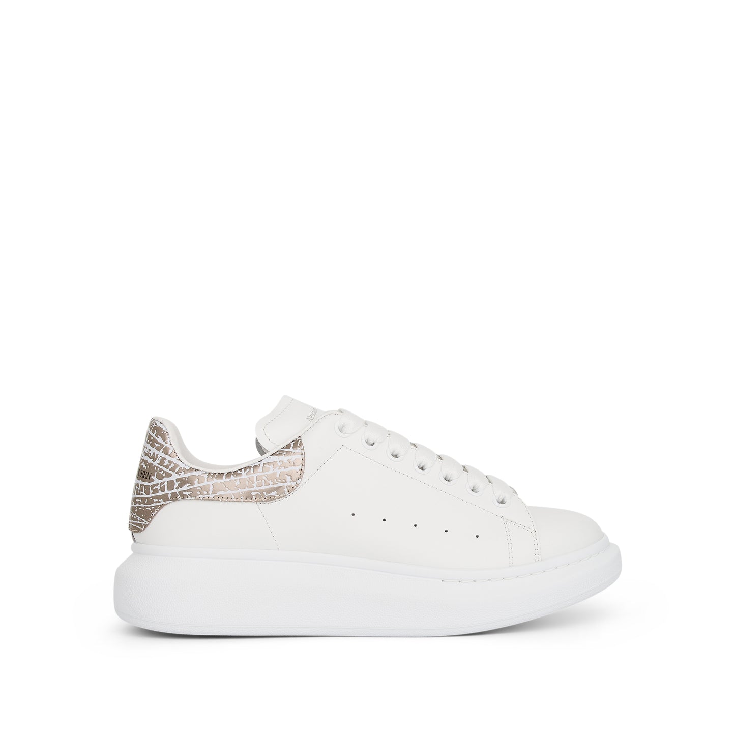 Larry Oversized Sneaker in White/Silver