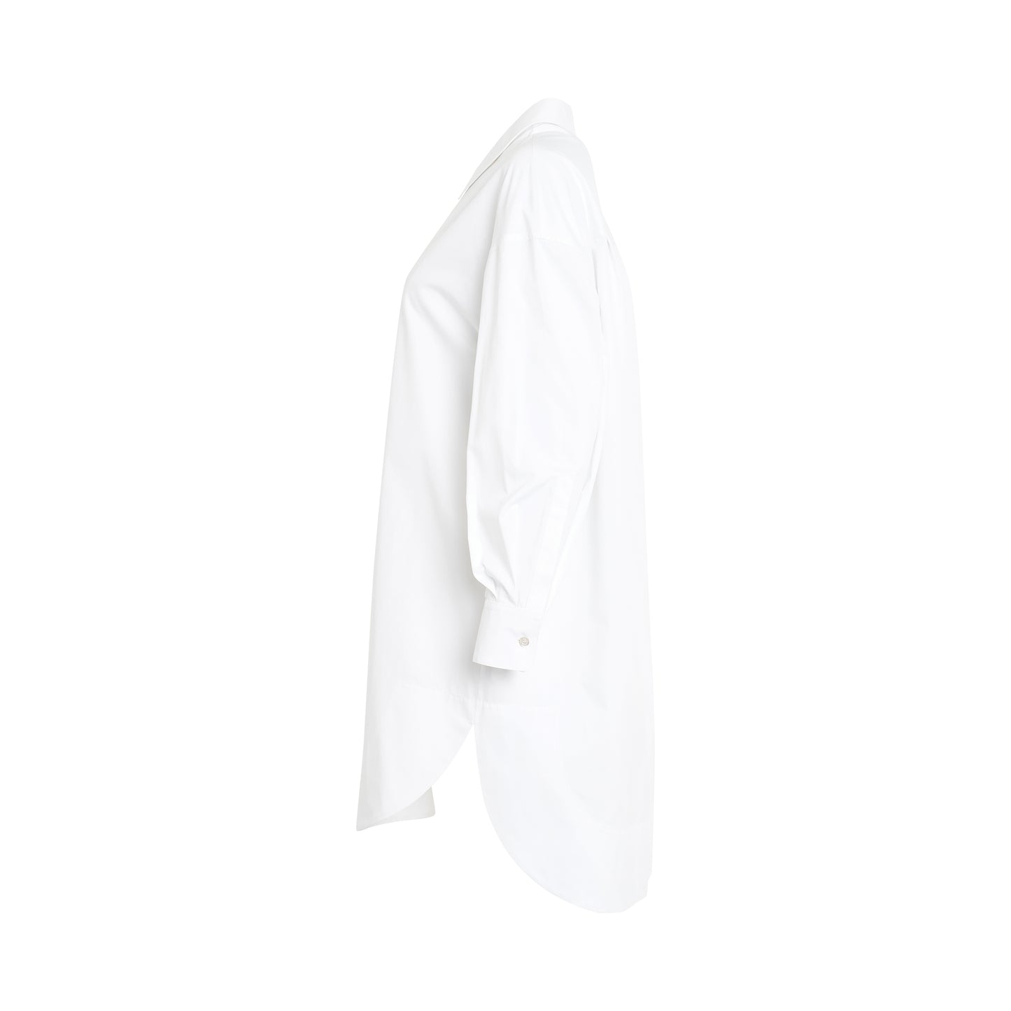 Mini Shirt Dress in White