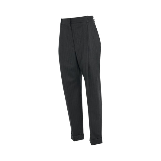 Cigarette Pants in Dark Grey